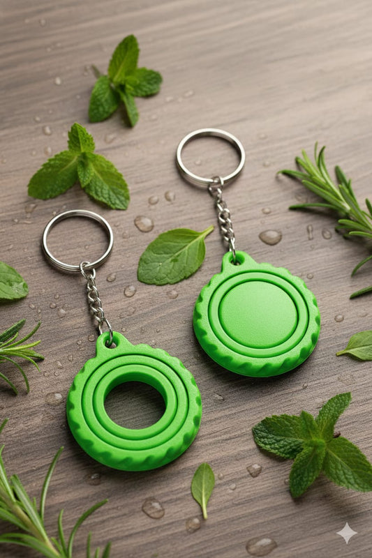 🔑 Set of 2 Rotating Fidget Keychains | 360° Spinner | Stress & Anxiety Relief Toy | Smooth Spin Key Ring